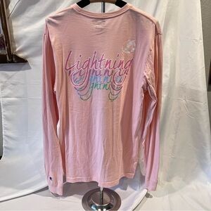 Champion Tampa Bay Lightning Pink Long Sleeve Pocket Tee L